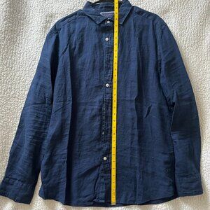 Charles Tyrwhitt Pure Linen Shirt – Navy